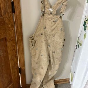 Storia Beige Corduroy Garment with Embroidery